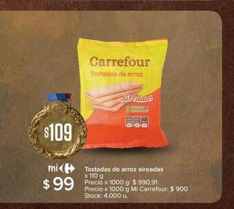Carrefour Tostadas De Arroz Aireadas oferta