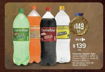 Carrefour Gaseosa Regular Light oferta