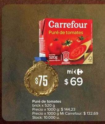 Carrefour Puré De Tomates oferta