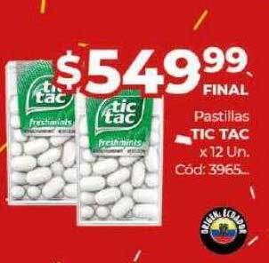 Diarco Pastillas Tic Tac oferta