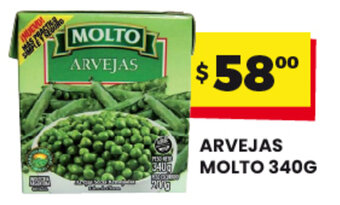Eco Supermercados Molto Arvejas 340 g oferta