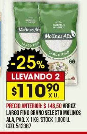 Coto Arroz Largo Fino Grano Selecto Molinos Ala oferta