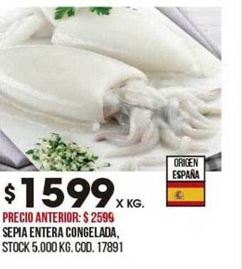Coto Sepia Entera Congelada oferta