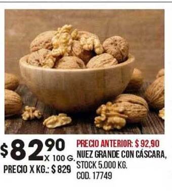 Coto Nuez Grande Con Cáscara oferta