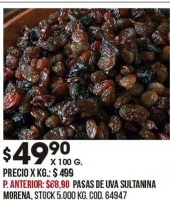 Coto Pasas De Uva Sultanina Morena oferta