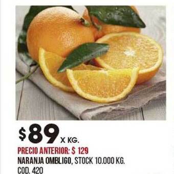 Coto Naranja Ombligo oferta