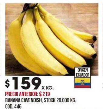 Coto Banana Cavendish oferta