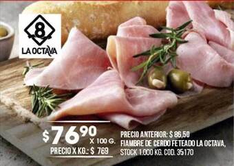 Coto Fiambre De Cerdo Feteado La Octava oferta