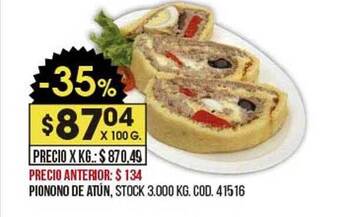 Coto Pionono De Atún oferta