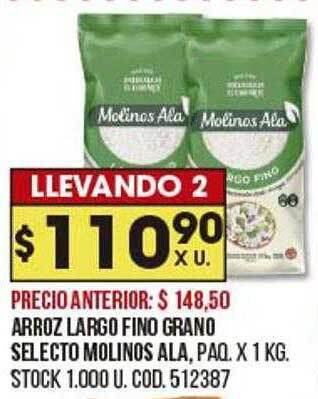 Coto Arroz Largo Fino Grano Selecto Molinos Ala oferta