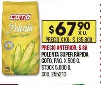 Coto Polenta Super Rápida Coto oferta