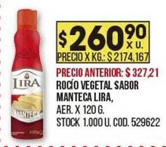 Coto Rocío Vegetal Sabor Manteca Lira oferta