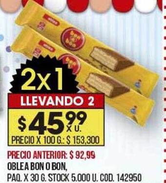 Coto Oblea Bon O Bon oferta