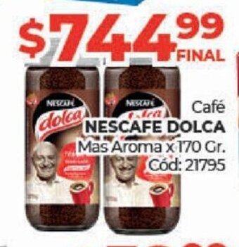 Diarco Nescafe Dolca Café Mas Aroma x 170 Gr. oferta