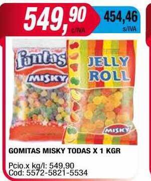Maxiconsumo Gomitas Misky Todas oferta