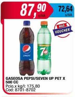 Gaseosa Pepsi Seven Up Pet