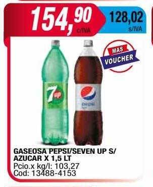 Maxiconsumo Gaseosa Pepsi Seven Up S Azucar oferta