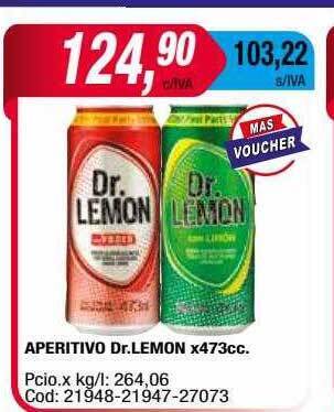 Maxiconsumo Aperitivo Dr Lemon oferta