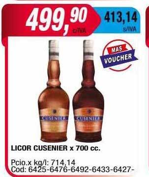 Maxiconsumo Licor Cusenier oferta