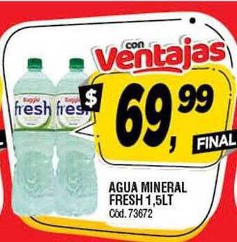 Supermercados Yaguar Agua Mineral Fresh oferta