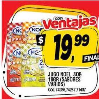 Supermercados Yaguar Jugo Noel Sob oferta
