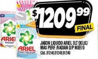Supermercados Yaguar Jabon Liquido Ariel oferta