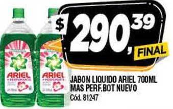 Supermercados Yaguar Jabon Liquido Ariel Mas Perf.bot Nuevo oferta