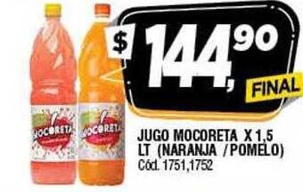 Supermercados Yaguar Jugo Mocoreta oferta