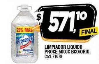 Supermercados Yaguar Limpiador Liquido Proce oferta