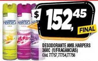 Supermercados Yaguar Desodorante Amb Harpers oferta
