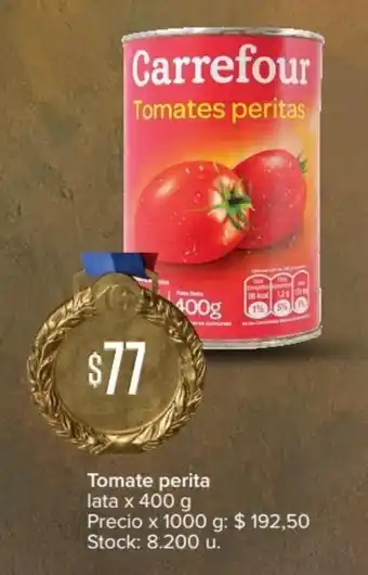Carrefour Market Carrefour Tomate perita lata x 400 g oferta