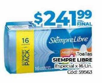 Diarco Toallas Siempre Libre Especial oferta