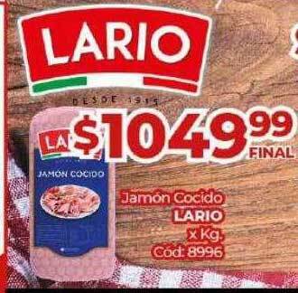 Diarco Jamón Cocido Lario X Kg oferta