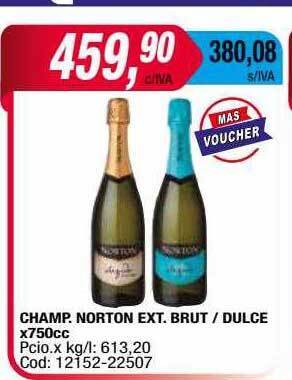 Maxiconsumo Champ Norton Ext Brut Dulce oferta