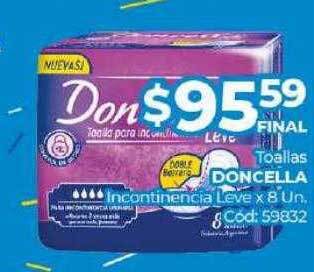 Diarco Toallas Doncella Incontinencia Leve oferta