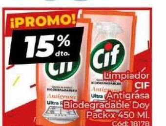 Diarco Limpiador Cif Antigrasa Biodegradable Doy Pack oferta
