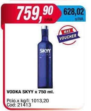 Maxiconsumo Vodka Skyy oferta