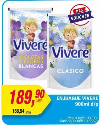 Maxiconsumo Enjuague Vivere oferta