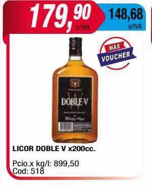 Maxiconsumo Licor Doble V oferta
