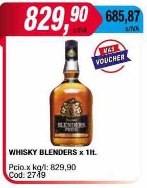Maxiconsumo Whisky Blenders oferta