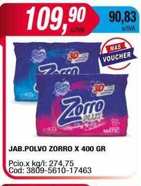 Maxiconsumo Jab Polvo Zorro oferta