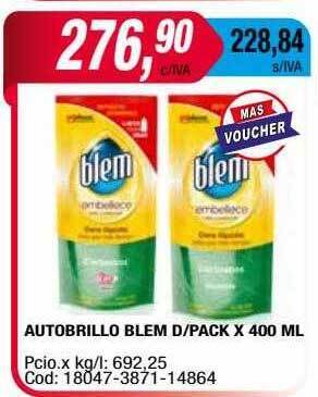 Maxiconsumo Autobrillo Blem D Pack oferta