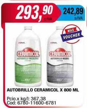 Maxiconsumo Autobrillo Ceramicol oferta