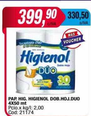 Maxiconsumo Pap Hig Higienol Dob Hoj Duo oferta