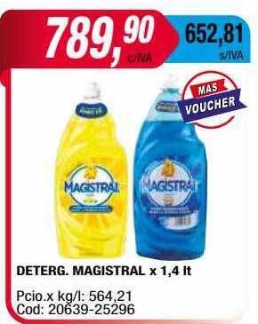 Maxiconsumo Deterg Magistral oferta