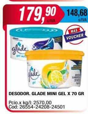 Maxiconsumo Desodor Glade Mini Gel oferta