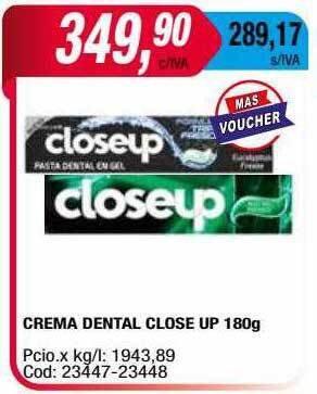 Maxiconsumo Crema Dental Close Up oferta