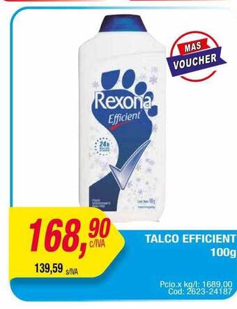 Maxiconsumo Talco Efficient oferta