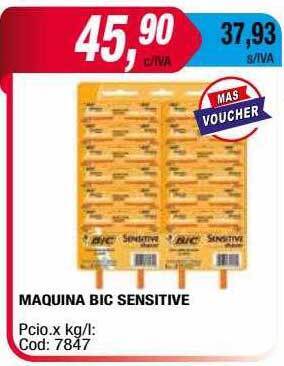 Maxiconsumo Maquina Bic Sensitive oferta