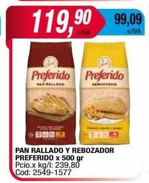 Maxiconsumo Pan Rallado Y Rebozador Preferido oferta